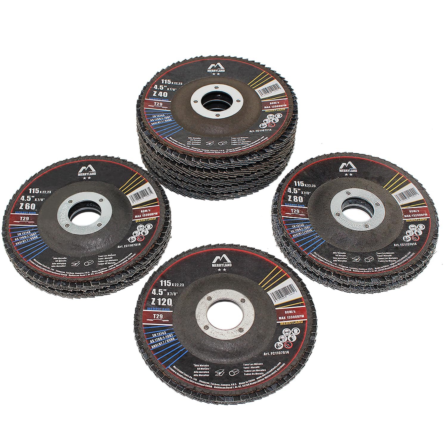 115mm flap disc range